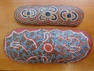 Auc3 2x Central Australian Aboriginal Message Board & Coolamon Yuenduma Nt 1990 -