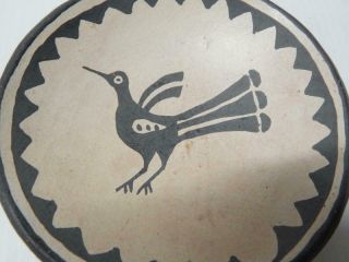 Antique Vintage Pictorial Santo Domingo Pueblo Indian Paint Bowl Pottery Plate