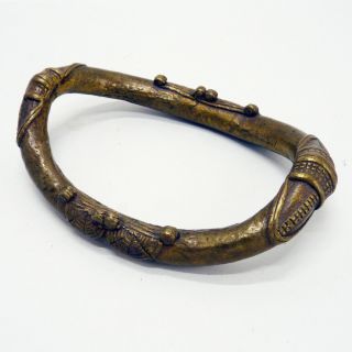 Vintage African Brass Bronze Anklet Bracelet
