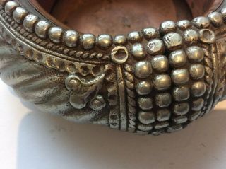 Antique African Omani Slave Bracelet/Anklet - silver metal - no damage 2