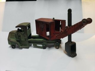 Vintage Hubley Cast Iron Truck Steam Shovel General