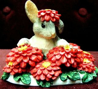 Charming Tails By Dean Griff Silvestri Binkey In A Bed Of Flowers 87426 Cute