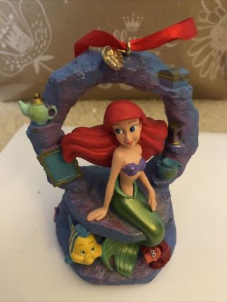 Disney Store 2015 Sketchbook Ornament Singing Princess Ariel