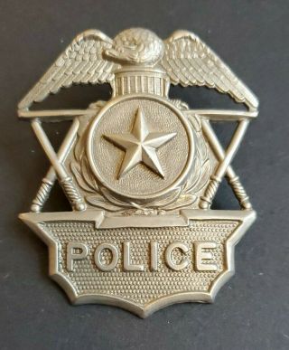 Vintage Police Uniform Hat Badge