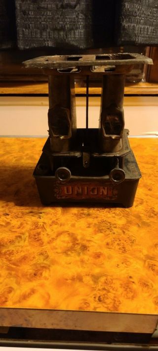 Vintage Union Sad Iron Heater Made In Gardner Mass U.  S.  A.  Kerosene Heater.
