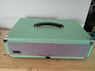 Gator Cases Gr - Retrorack - 2sg Vintage Amp Vibe Rack Case – 2u Seafoam Green