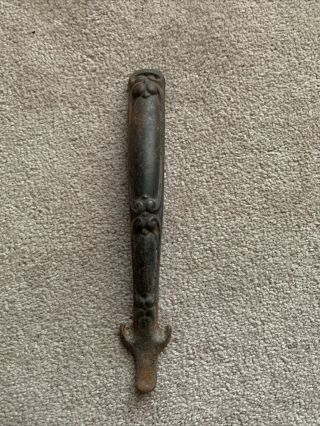 Vintage Cast Iron Handle Wood Cook Stove Heater Lid Lifter Handle