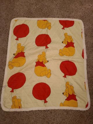 Vintage Rare Sears & Roebuck Disney Winnie The Pooh Baby Crib Blanket