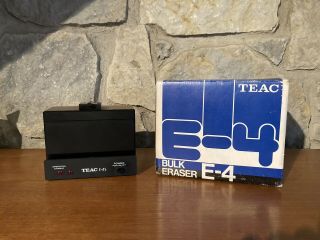 Vintage Teac E - 4s Bulk Audio Tape Eraser Demagnetizer Made In Japan