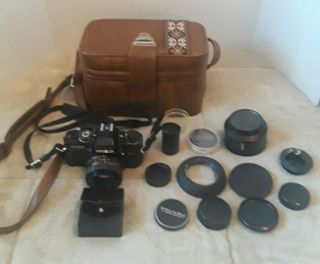 Vintage Minolta X - 700 35mm Camera & Lenses,  Accessories,  Carry Case