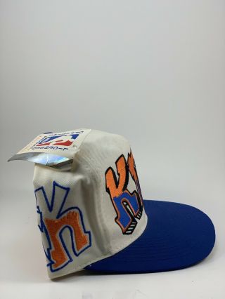 Vintage 90s York Knicks Graffiti Snapback Hat Cap NBA Complete Tag 2