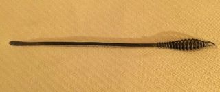 Vintage Antique Straight Fire Poker W/ Coil Handle 20 " Long For Pot Belly Stove