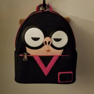 Disney Parks The Incredibles Edna Suede Leather Mini Backpack By Loungefly