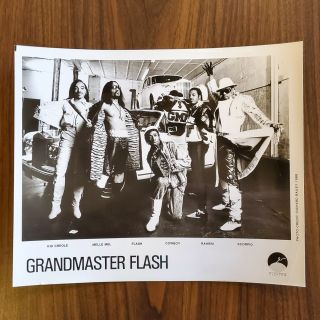 Vintage Grandmaster Flash Press Promo Photo 1988