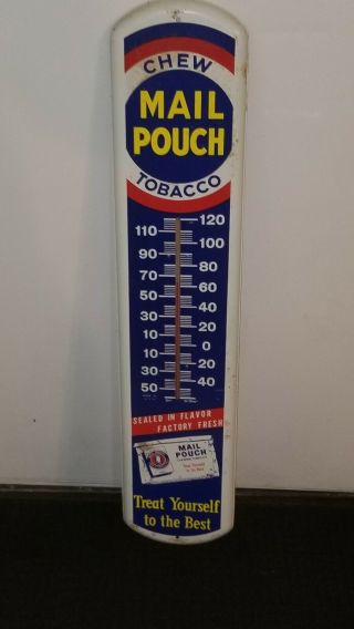 Mail Pouch Thermometer 38 " X 8 " (vintage) Came Right Out Of Boxes.