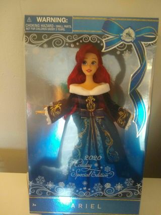 Disney Ariel Doll The Little Mermaid 2020 Christmas Holiday Special Edition