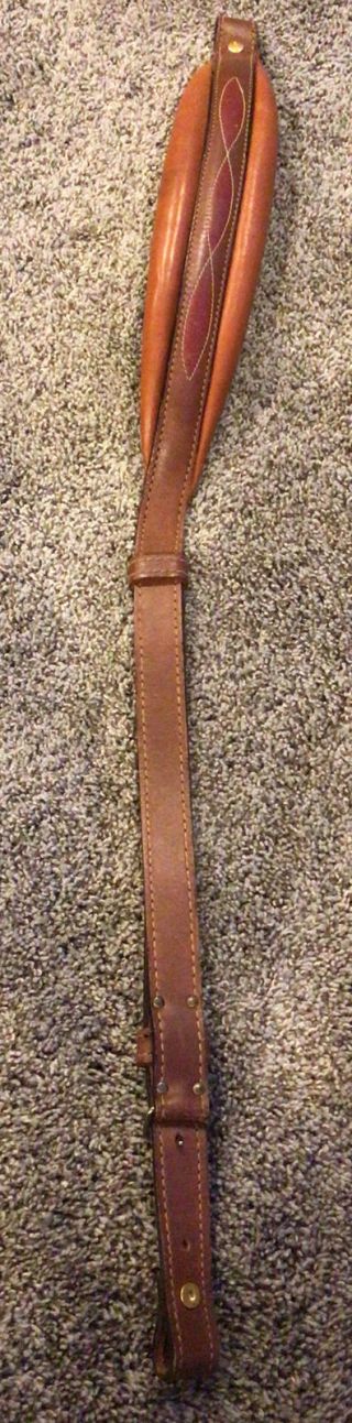 Vintage Torel Padded Rifle Sling 2980 Scene Leather Cowhide