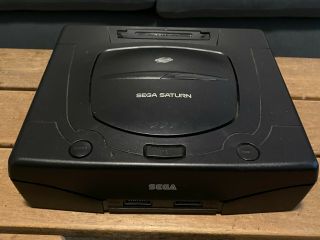 Vintage Sega Saturn Console With Controllers And Games - - Read