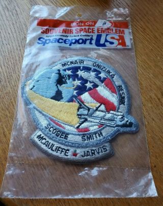 Nasa Space Shuttle Patch - Mcauliffe Jarvis Mcnair Onizuka Resnik Scobee Smith