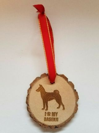 I Love My Basenji Dog Ornament Pet Lover Keepsake Gift Christmas