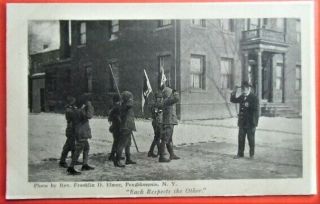 Boy Scout Postcard,  C1915 Official " Each Respects The Other " (photo Elmer)