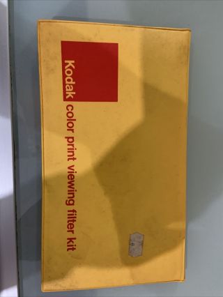 Vintage Kodak Color Print Viewing Filter Kit,  Kodak Publication R - 25 No.  150 0735