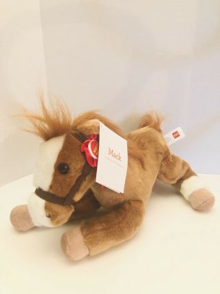 Wells Fargo Bank Mack Legendary Horse Pony 2012 Plush Stuffed Animal 14 " Nwt