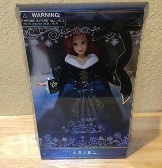 Disney Ariel Doll The Little Mermaid 2020 Holiday Special Edition Christmas