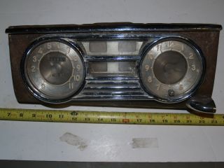 Vintage 1948 - 1949 Packard Dash Gauge Cluster Instrument panel - oil amp Speed,  etc 3