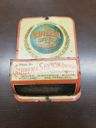 Antique Cribben & Sexton Universal Stoves & Range Matchstick/striker