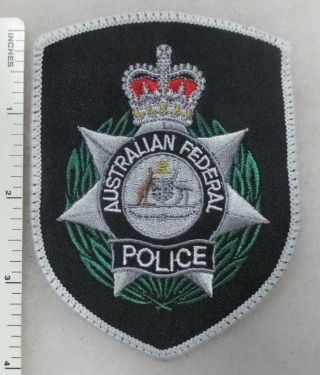 Vintage Australia Patch Australian Federal Police Queens Crown