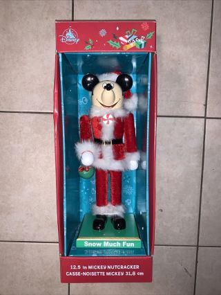 2020 Disney Parks Mickey Mouse Snow Much Fun Christmas Holiday Nutcracker 12.  5”
