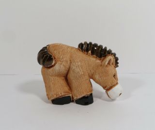 A.  Torreon Uruguay Hand Sculpted Clay Horse Figurine Artist Signed