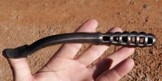 Vintage Open Cast Iron Wood Stove Plate Lid Lifter Handle 8 - 1/2 "