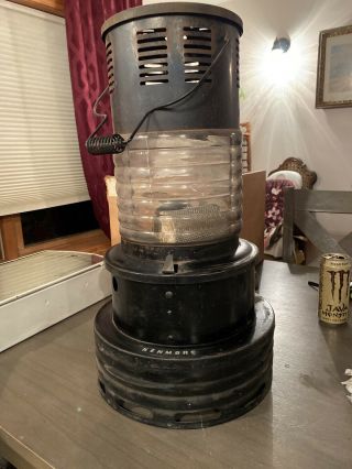 Vintage Kenmore Kerosene Heater Glass Globe Model 103.  76120 Sears Roebuck Co