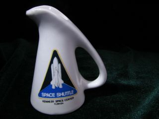 Vintage Space Shuttle Porcelain Creamer Vase Kennedy Space Center Florida Nasa