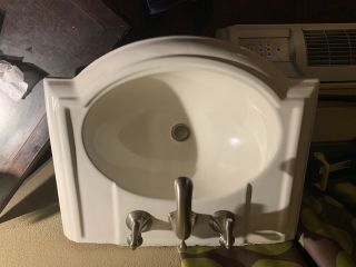 White Pedistal Sink Made By Kohler
