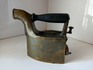 Antique Small Brass Coal Steam Pressing Iron