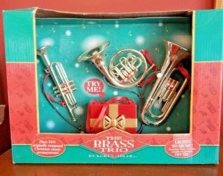 The Brass Trio By Kurts Adler Musical Christmas Decoration Plays 10 Classics