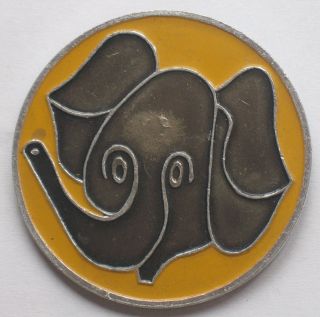 Russian Pin Badge Cartoon Hero Ussr Kid Child Children Old Elephant Zoo Animal