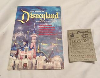 Vintage 1955 Disneyland The Story Of Complete Guide To The 5 Parts Of The Park