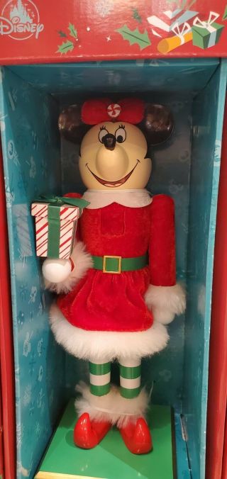 2020 Disney Parks Minnie Mouse Snow Much Fun Christmas Holiday Nutcracker 12.  5” 3