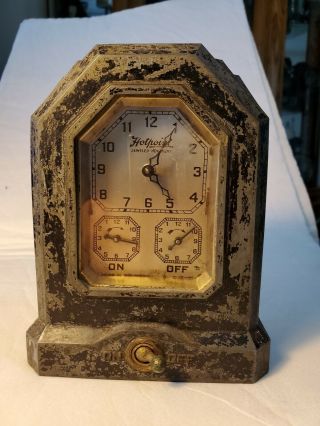 Antique Hotpoint Automatic Range Timer Lux Clock Mfg Co 1920