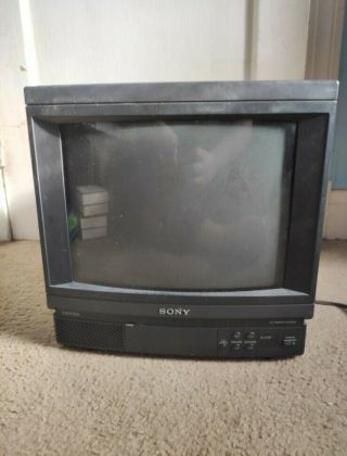 Sony Trinitron 13 " Crt Tv Vintage Kv - 13tr20