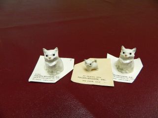 Vintage Hagen Renaker Set Of 3 Kitten Cat Figurines Miniatures