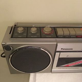 Vtg 80s Panasonic RX - 4930 Cassette Radio Boom Box 2