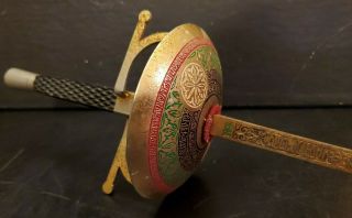 Vintage Toledo Spain Fencing Sword 35.  3 " Long Decorative Blade Guard And Blade