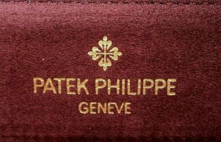 Vintage Patek Philippe Burgunysuede Leather Watch Travel/storage Pouch