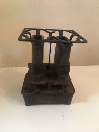Antique Royal No 1 Cast Iron Stove Sad Iron Heater Tabletop Burner Kerosene Lamp