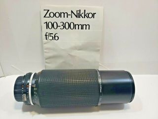 Vintage Nikon - Nikkor 100 - 300mm 1:5.  6 - Zoom Lens